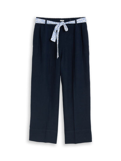Culotte Hose mit Leinenanteil