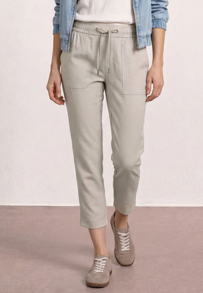 Slim Leg Hose in Melange-Optik