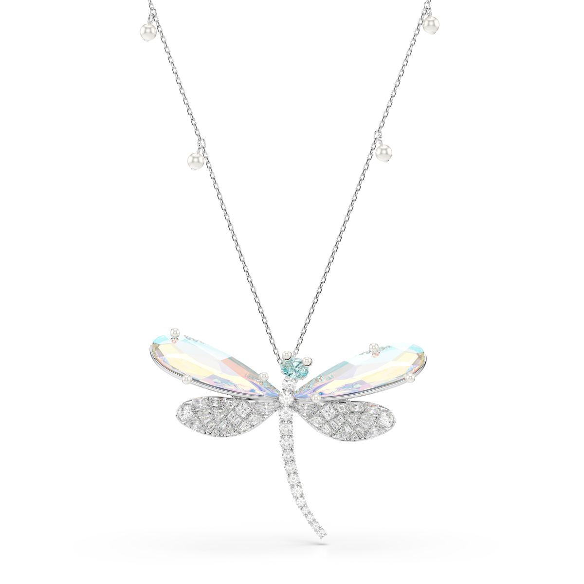 2026 Capsule Pendant and Brooch Rhodium shiny Green - P_144056