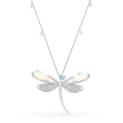 2026 Capsule Pendant and Brooch Rhodium shiny Green - P_144056