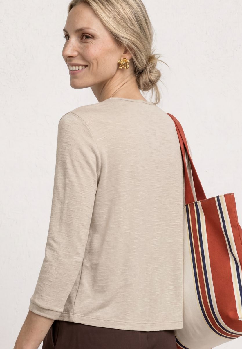 3/4-Arm Jacke in offener Passform