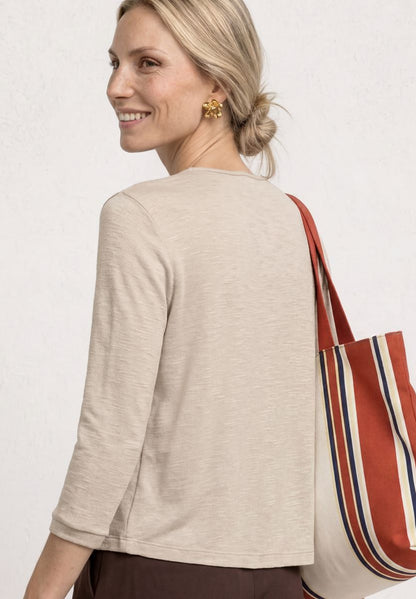 3/4-Arm Jacke in offener Passform