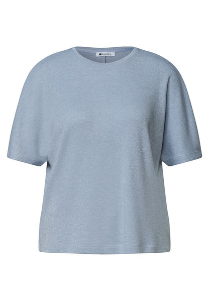 Dropped Shoulder Shirt mit Glitzerdetails