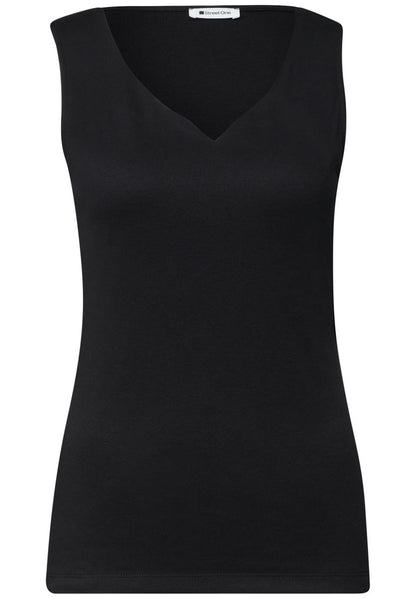 Basic Top mit Herzausschnitt