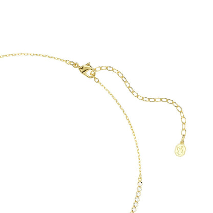 Mesmera Halskette, Verschiedene Schliffe, Weiß, 18K goldbeschichtet