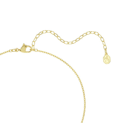 Mesmera Y-Halskette, Verschiedene Schliffe, Weiß, 18K goldbeschichtet