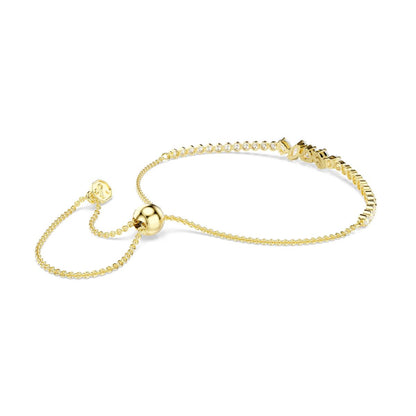 Mesmera Armband, Verschiedene Schliffe, Weiß, 18K goldbeschichtet