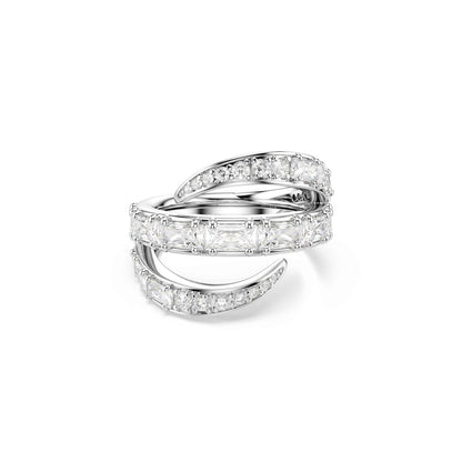 Vienna Ring, Verschiedene Schliffe, Schwan, Weiß, Rhodiniert