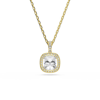 Una Angelic Anhänger, Kissenschliff, Weiß, 18K goldbeschichtet