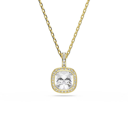 Una Angelic Anhänger, Kissenschliff, Weiß, 18K goldbeschichtet