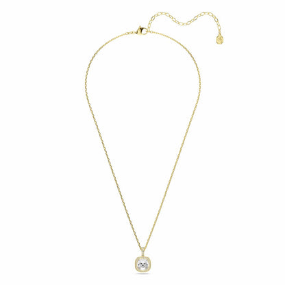 Una Angelic Anhänger, Kissenschliff, Weiß, 18K goldbeschichtet