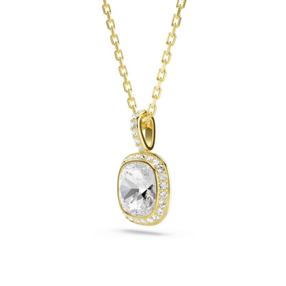 Una Angelic Anhänger, Kissenschliff, Weiß, 18K goldbeschichtet