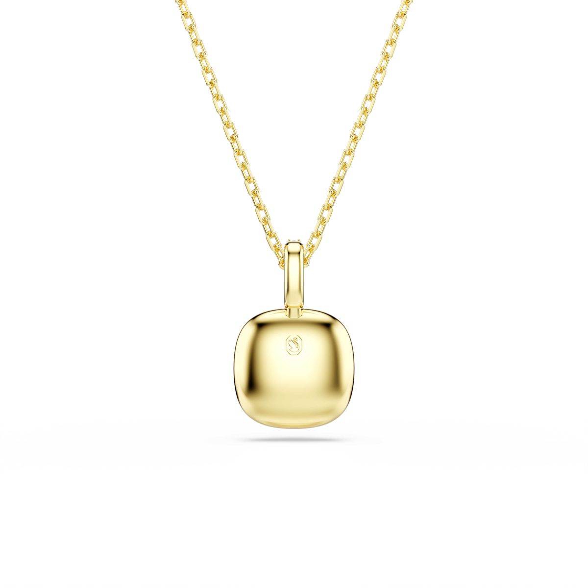 Una Angelic Anhänger, Kissenschliff, Weiß, 18K goldbeschichtet