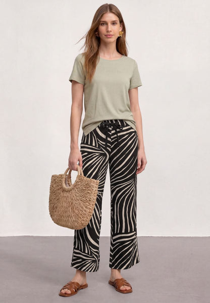 7/8 Wide Leg Hose im Loose Fit
