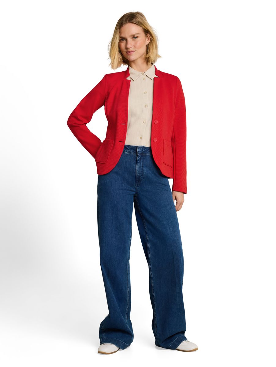 Slim Fit Blazer mit Ottoman Struktur