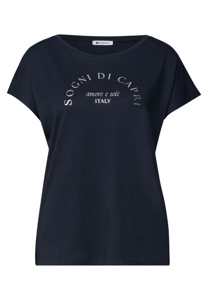 Dropped Shoulder Shirt mit Rundhals
