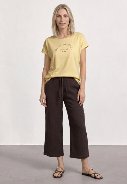 Dropped Shoulder Shirt mit Rundhals