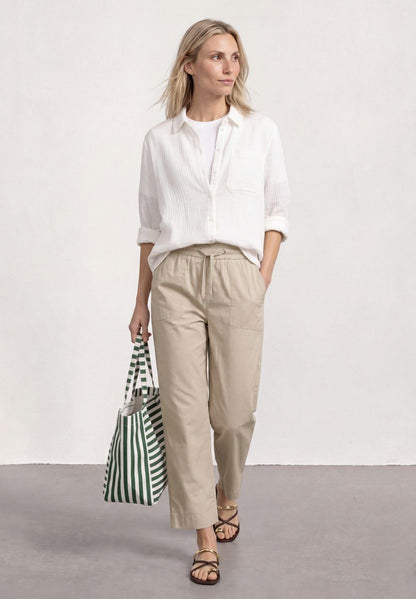 Straight Leg Hose mit Turn-Up-Detail