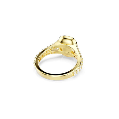 Una Angelic Ring, Kissenschliff, Weiß, 18K goldbeschichtet