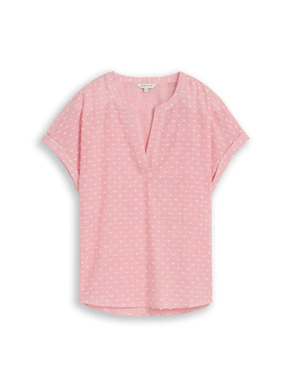 Loose Fit Bluse mit Stickerei