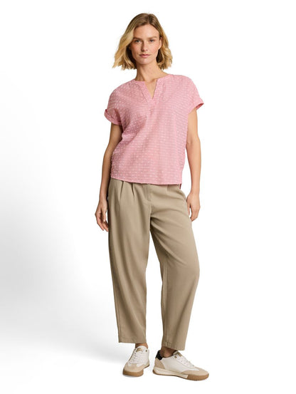 Loose Fit Bluse mit Stickerei