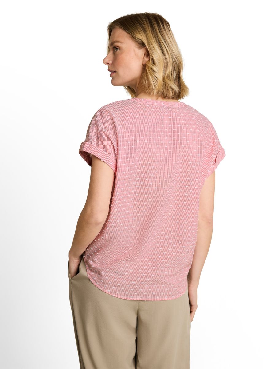Loose Fit Bluse mit Stickerei