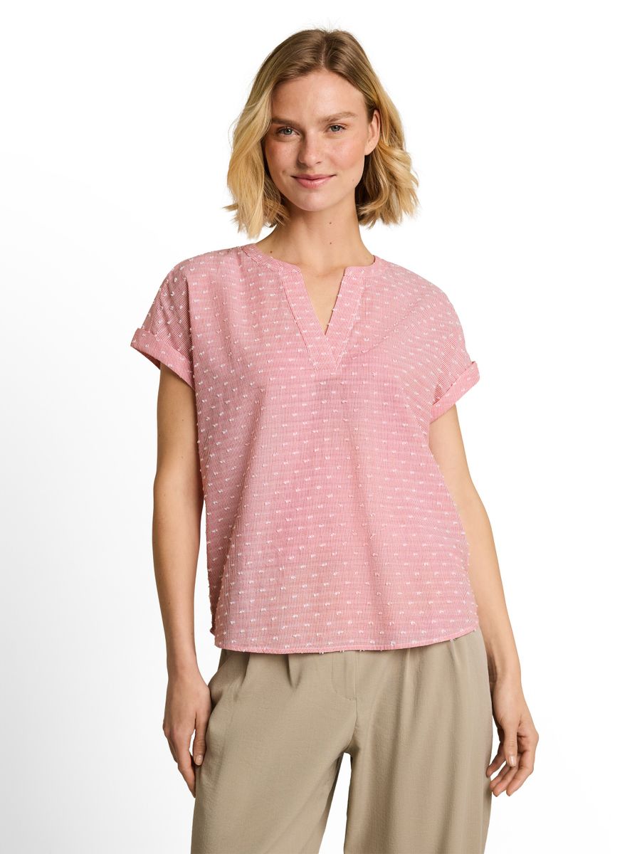 Loose Fit Bluse mit Stickerei