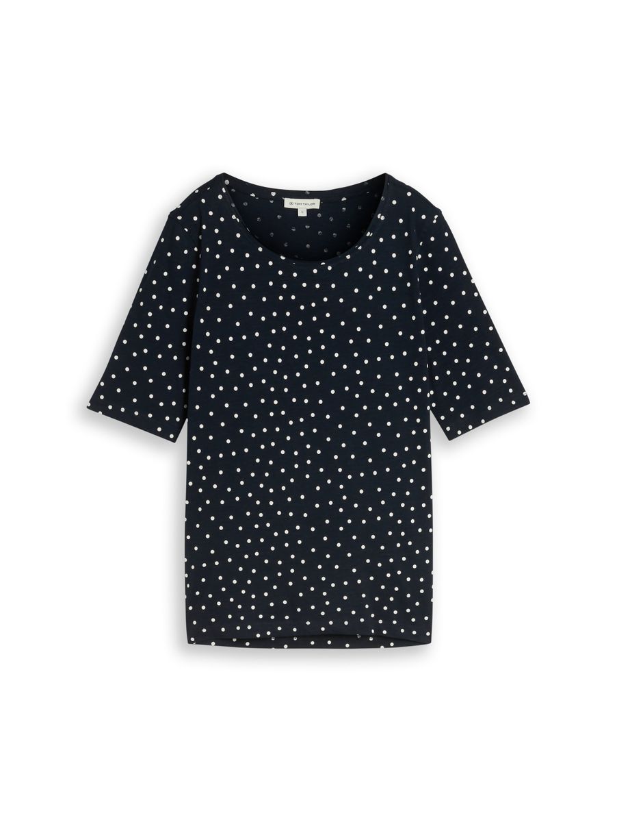 T-Shirt mit Punktemuster
