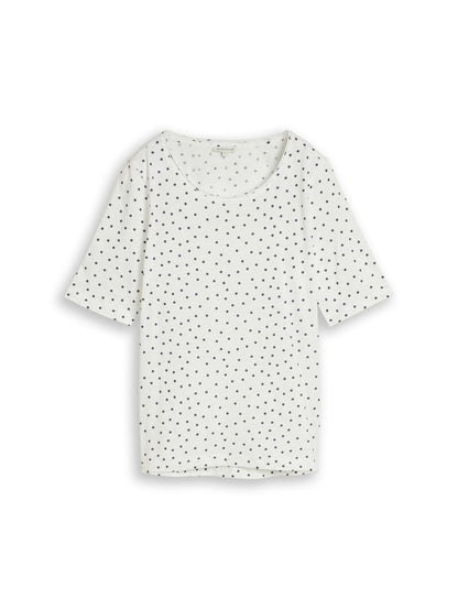 T-Shirt mit Punktemuster