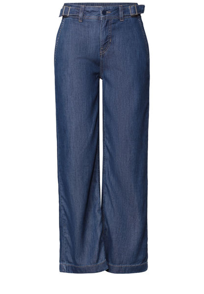 Wide Leg Jeans im Loose Fit mit Comfort Bund