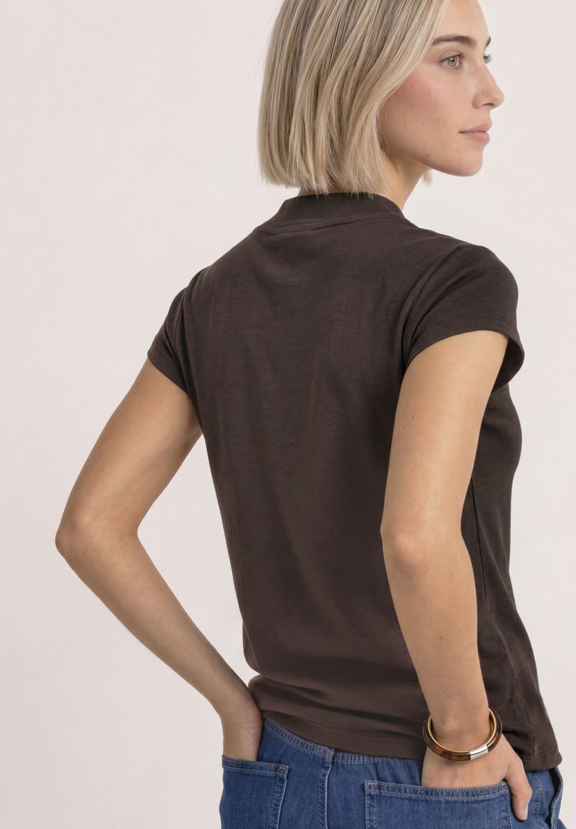 Basic Shirt mit Turtle Neck