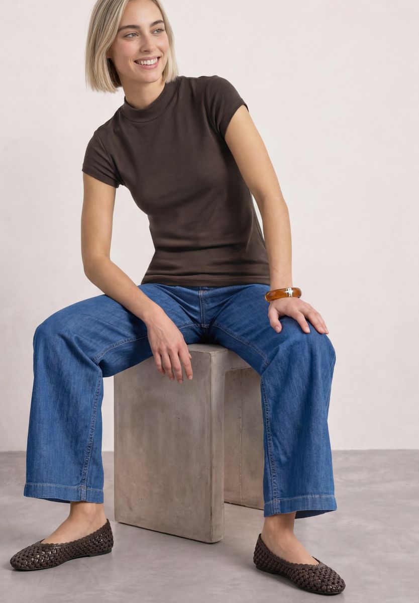 Basic Shirt mit Turtle Neck
