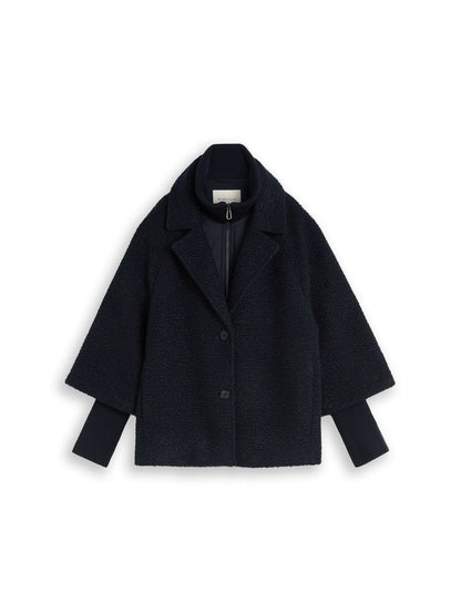 Cosy Cape Jacke im 2-in-1-Look