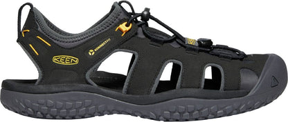 KEEN Herren Trekkingsandale SOLR SANDAL M-BLACK/GOLD