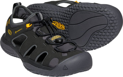 KEEN Herren Trekkingsandale SOLR SANDAL M-BLACK/GOLD