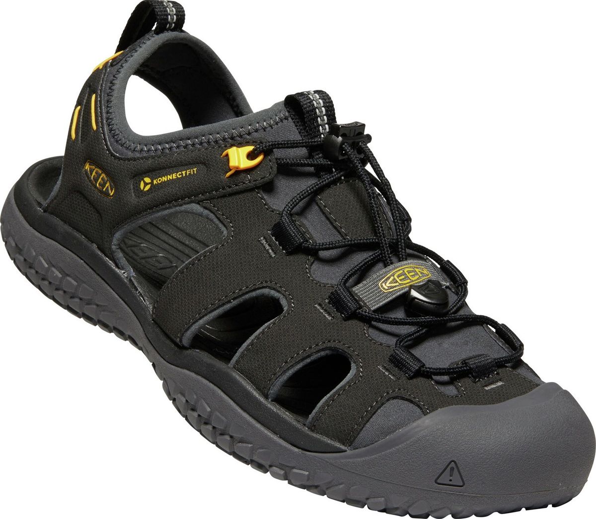 KEEN Herren Trekkingsandale SOLR SANDAL M-BLACK/GOLD