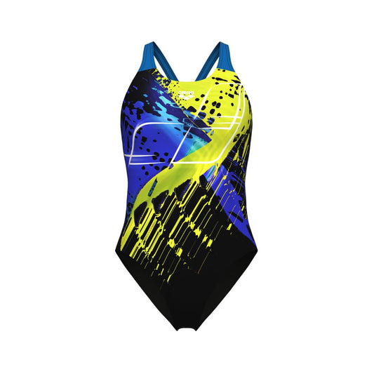 WOMEN'S ARENA FUNNY SPOT SWIMSUIT V BACK LB