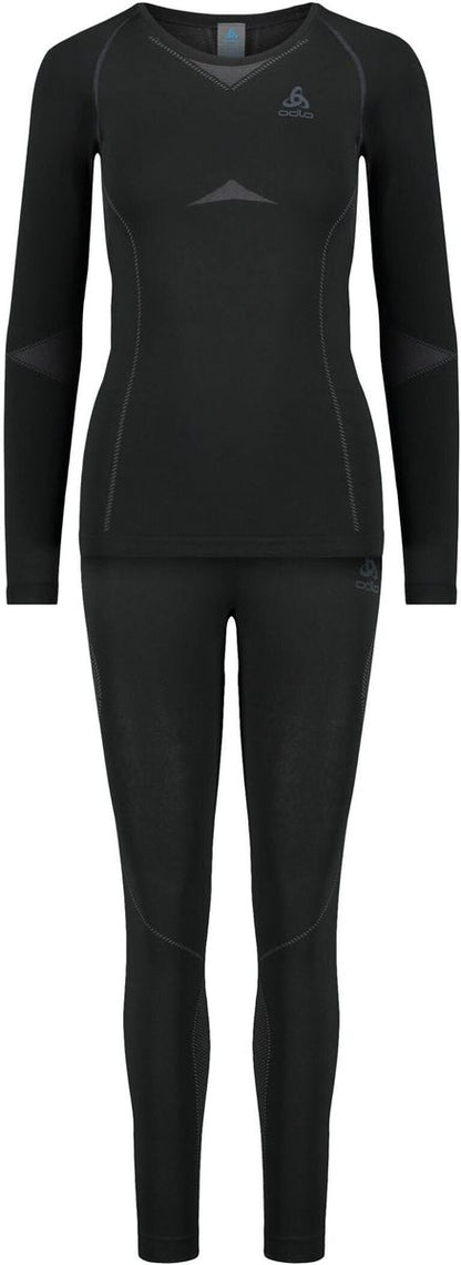 ODLO Damen Funktionsunterwäsche Lang Slim Fit 2-teilig
