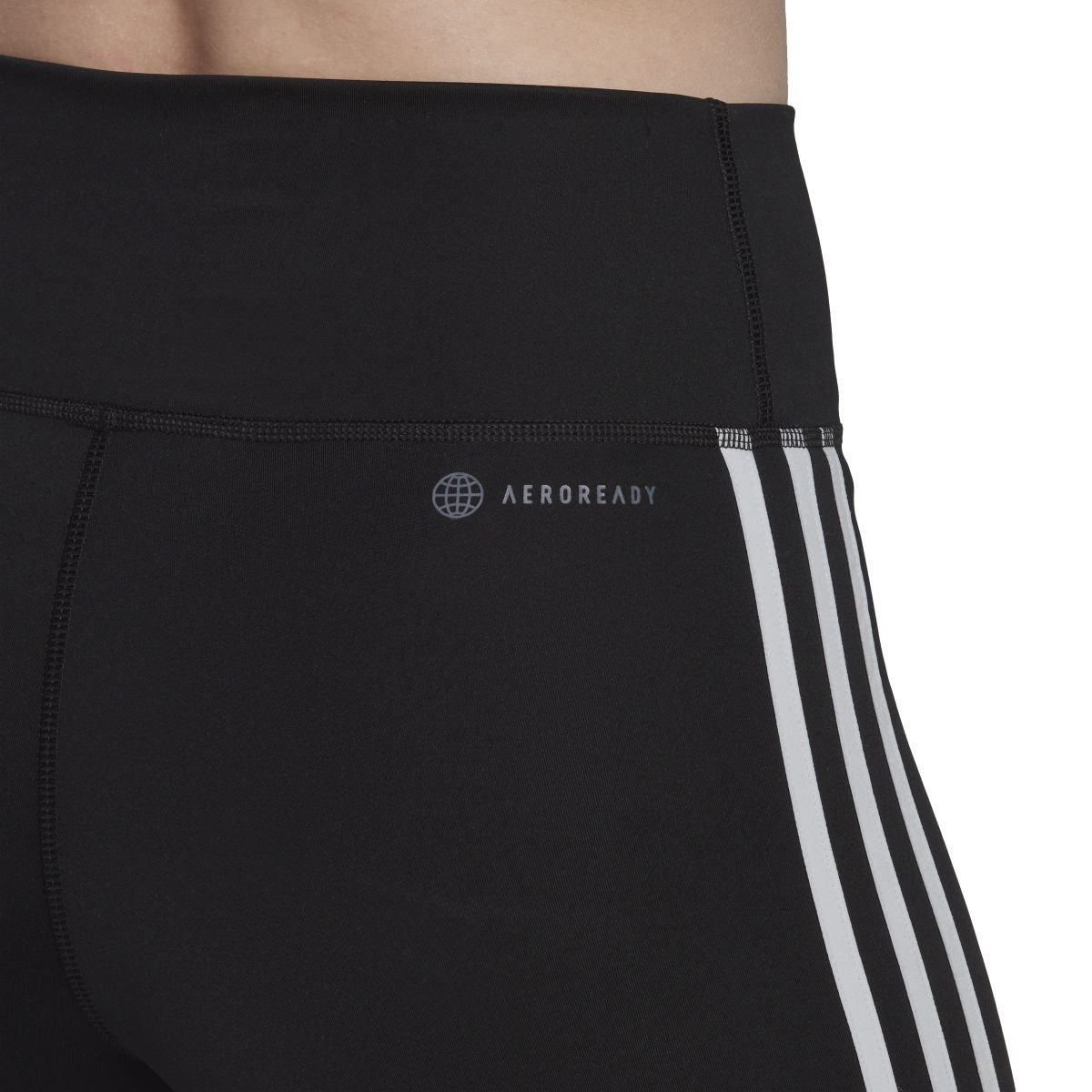 Training Essentials 3-Streifen High-Waisted kurze Tight