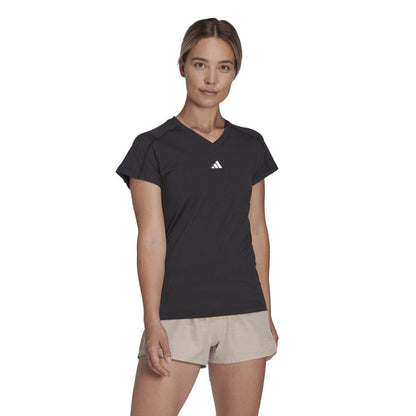 AEROREADY TRAIN ESSENTIALS MINIMAL BRANDING V-NECK T-SHIRT