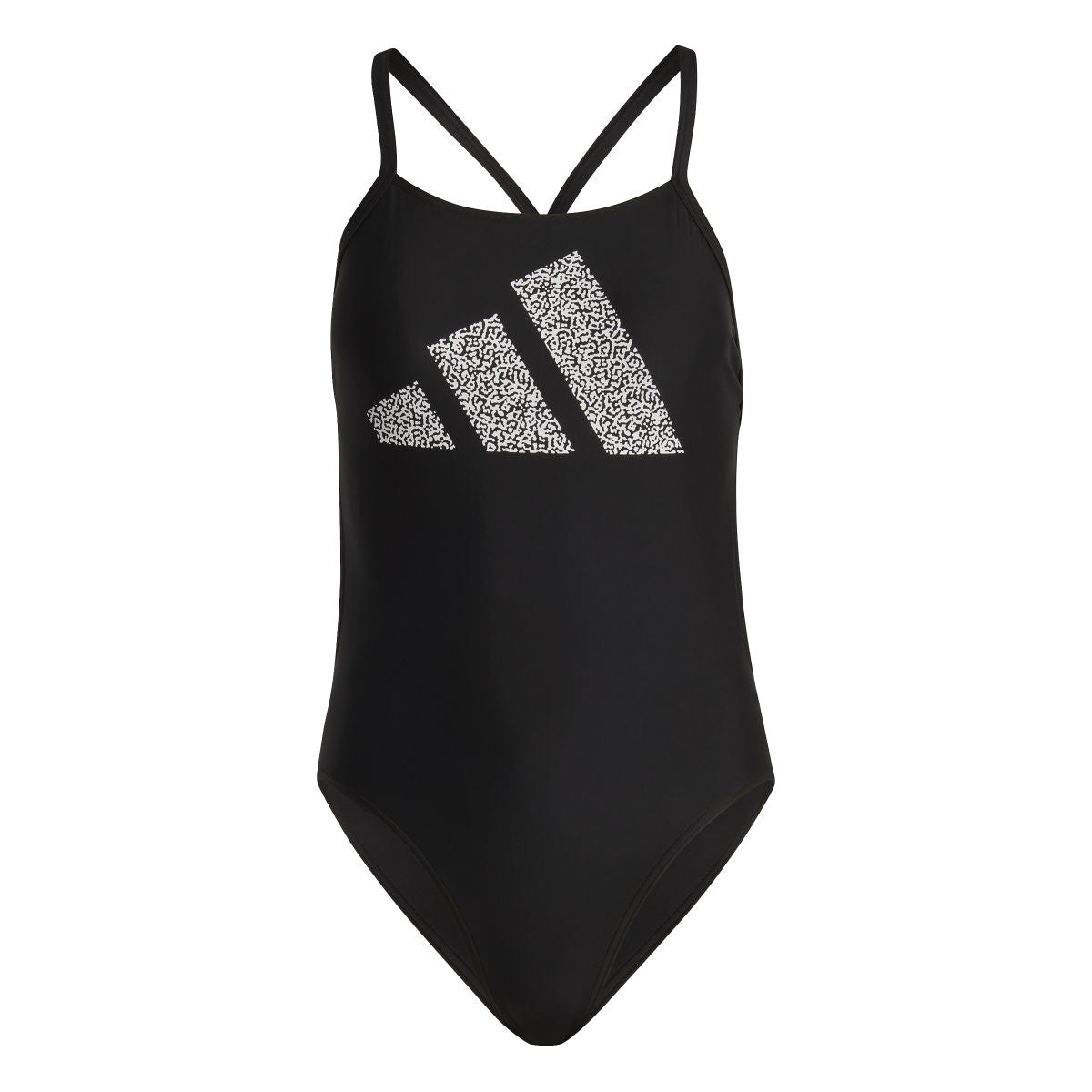 Adidas 3 Bar Logo Print Badeanzug