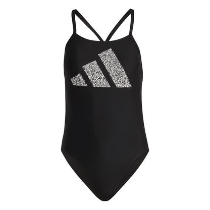 Adidas 3 Bar Logo Print Badeanzug