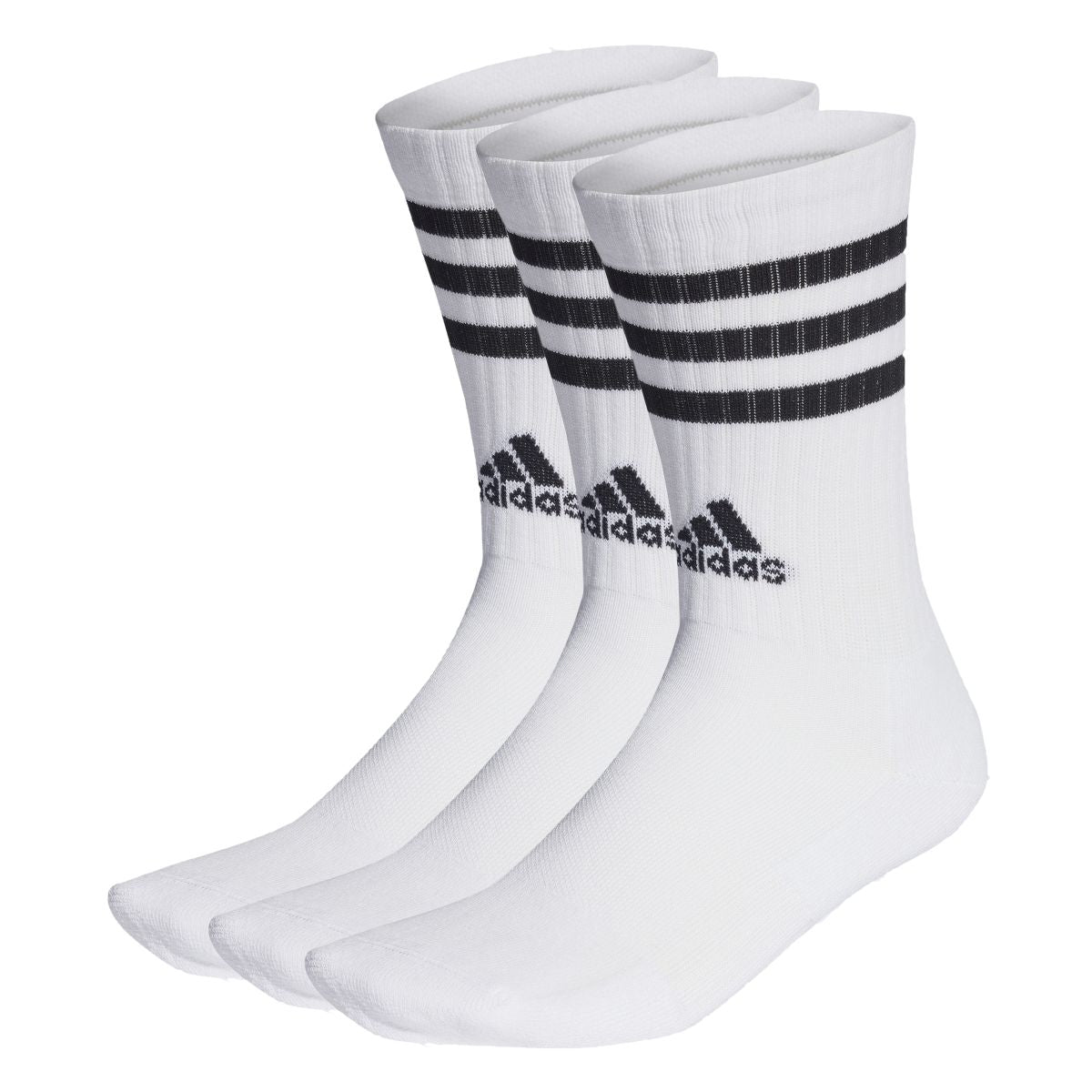 3-Streifen Cushioned Crew Socken, 3 Paar