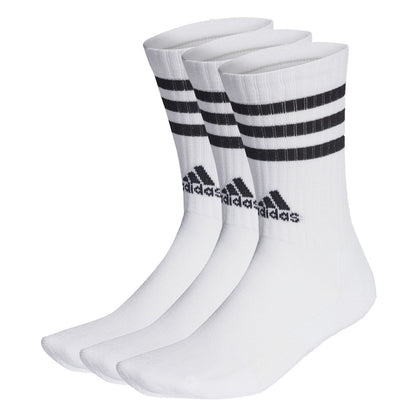 3-Streifen Cushioned Crew Socken, 3 Paar