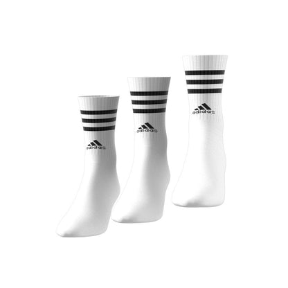 3-Streifen Cushioned Crew Socken, 3 Paar