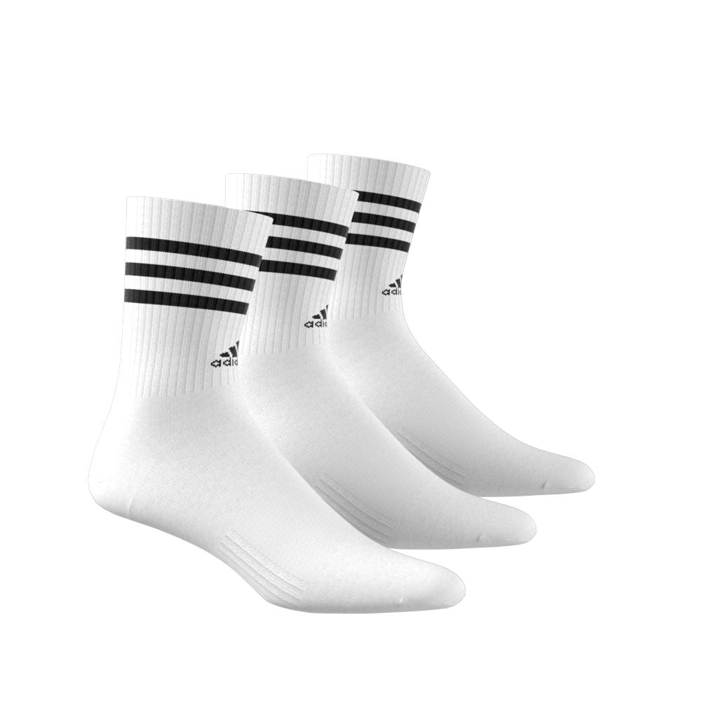 3-Streifen Cushioned Crew Socken, 3 Paar