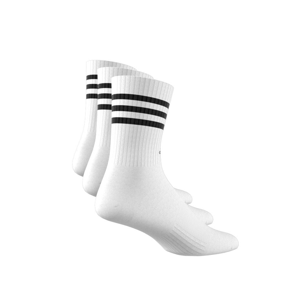 3-Streifen Cushioned Crew Socken, 3 Paar