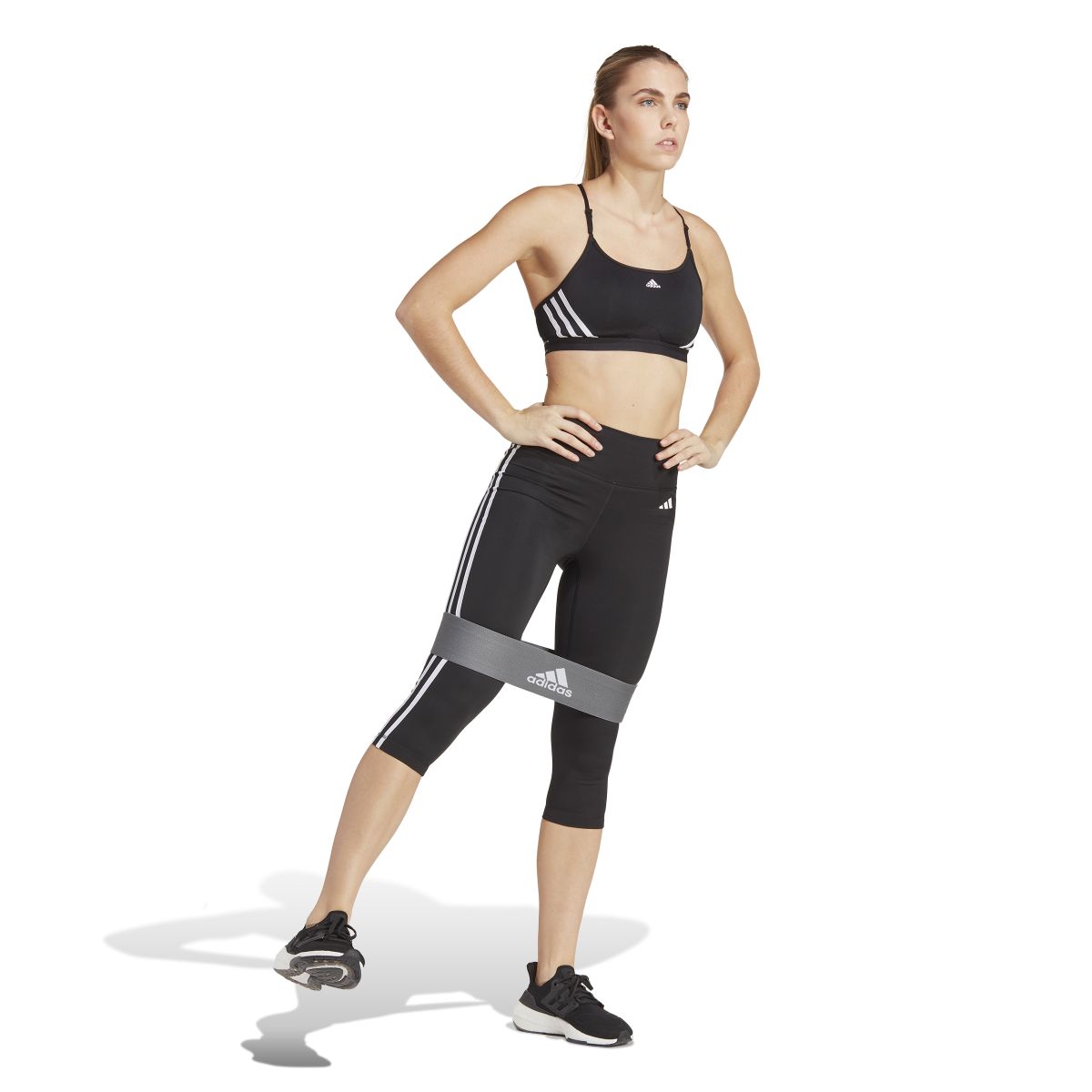 Train Essentials 3-Streifen High-Waisted 3/4-Leggings