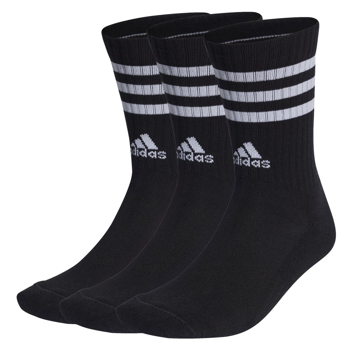 3-STREIFEN CUSHIONED CREW SOCKEN, 3 PAAR