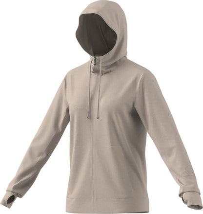 ADIDAS WOMEN TRAINING FULL-ZIP HOODED TRACK TOP
